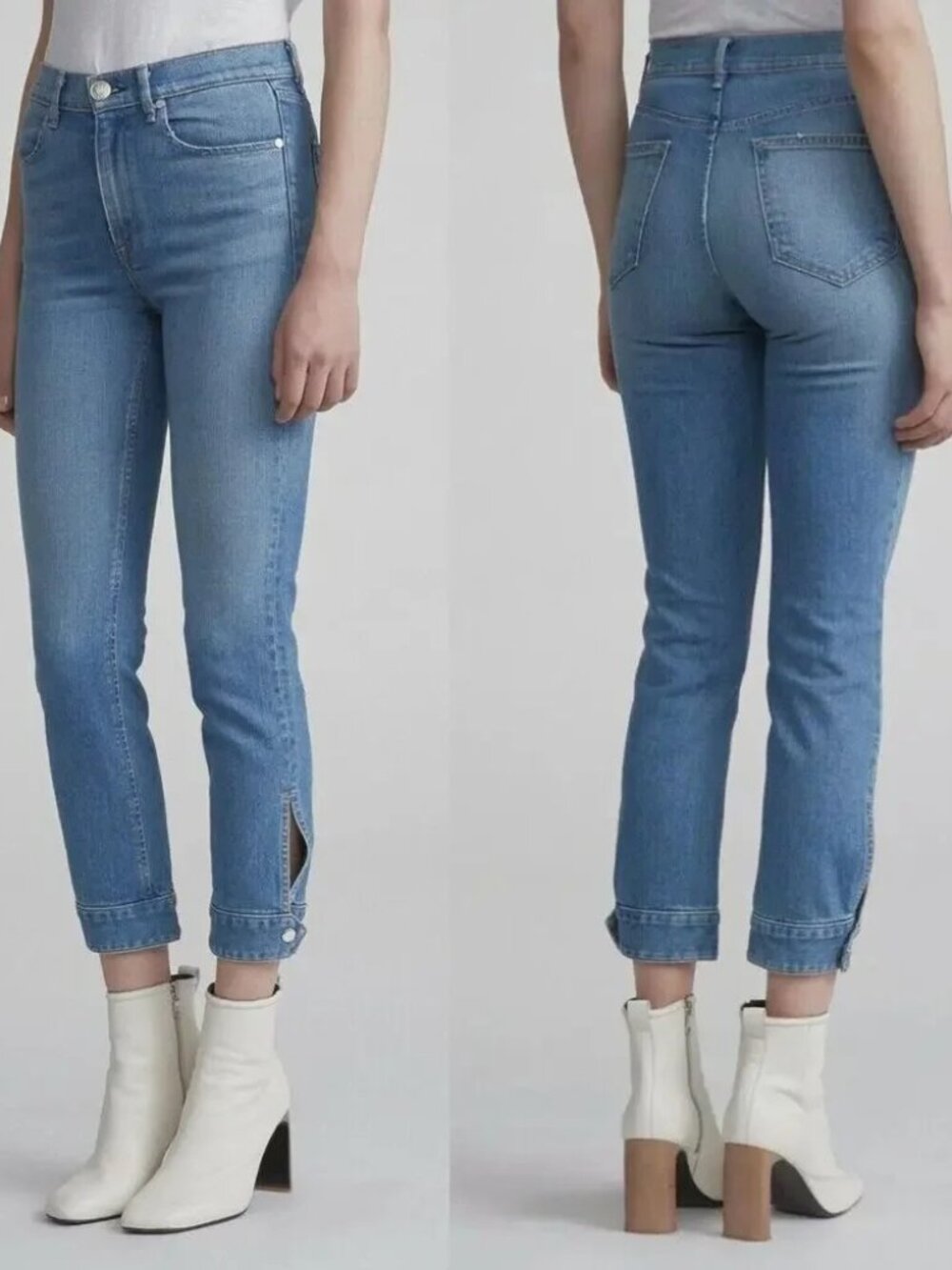 RAG & BONE Women's Avery Cuffed Cigarette High Rise Jeans Size 28
